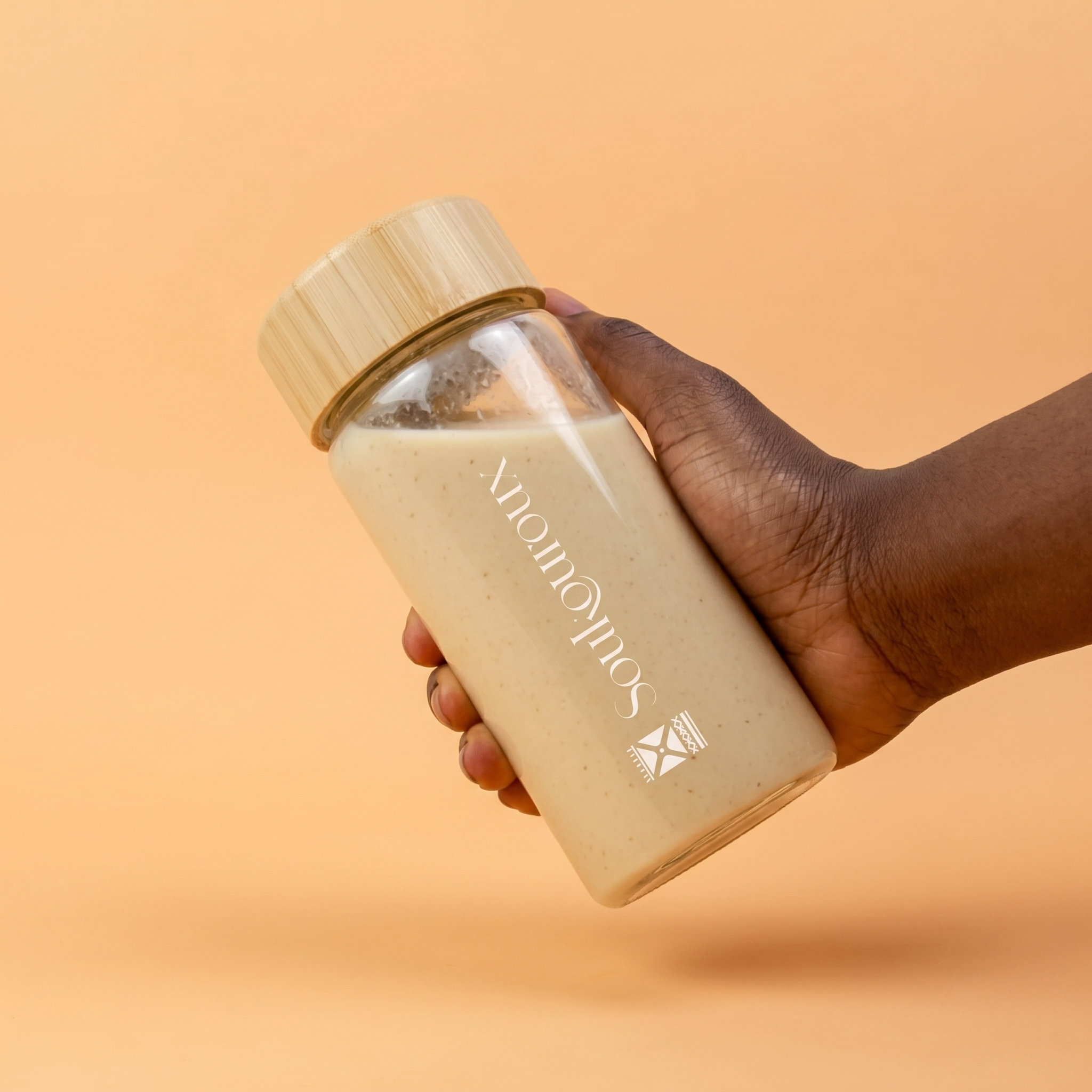 Bouteille Shaker Mini Hô — Verre & bambou