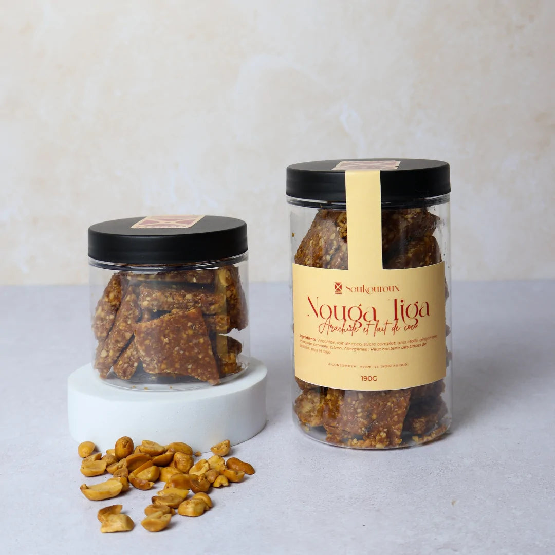 Nouga Tiga — Nougatine arachide, lait de coco & épices