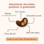 Soro Cajou — Noix de cajou, chocolat au lait, pèbè & fève de tonka